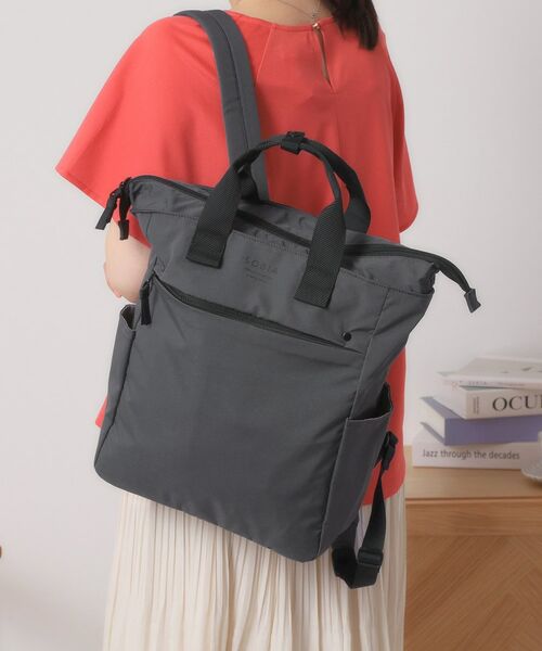 ITS'DEMO / イッツデモ リュック・バックパック | 【撥水/A4対応】リップストップ10ポケットリュック(チャコールグレー(013))