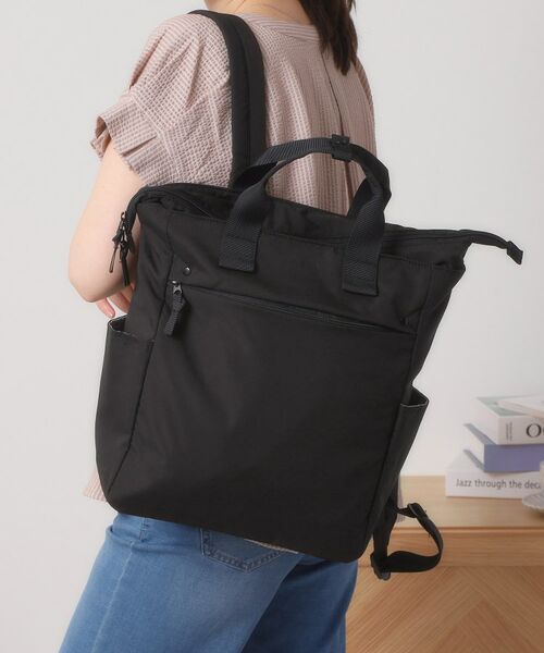 ITS'DEMO / イッツデモ リュック・バックパック | 【撥水/A4対応】リップストップ10ポケットリュック(ブラック(019))