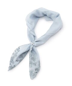 ITS'DEMO / イッツデモ バンダナ・スカーフ | 【手洗い可】パール調リング付コットンスカーフ