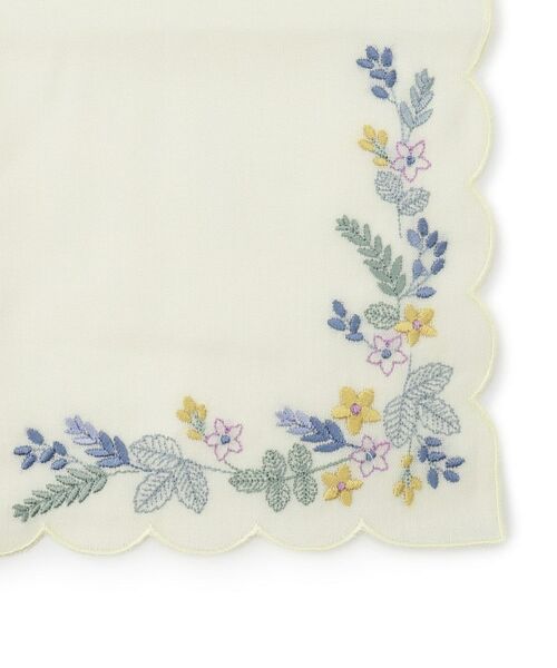 ITS'DEMO / イッツデモ バンダナ・スカーフ | 【手洗い可】パール調リング付コットンスカーフ | 詳細5