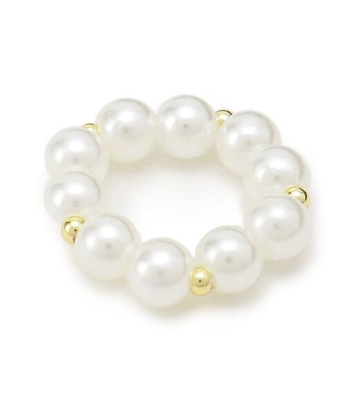 ITS'DEMO / イッツデモ バンダナ・スカーフ | 【手洗い可】パール調リング付コットンスカーフ | 詳細8