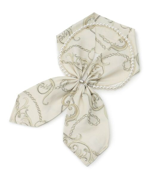 ITS'DEMO / イッツデモ バンダナ・スカーフ | 【簡単着脱／手洗い可】パール調付マグネットスカーフ | 詳細1