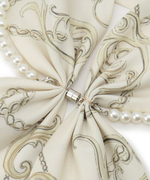 ITS'DEMO / イッツデモ バンダナ・スカーフ | 【簡単着脱／手洗い可】パール調付マグネットスカーフ | 詳細3