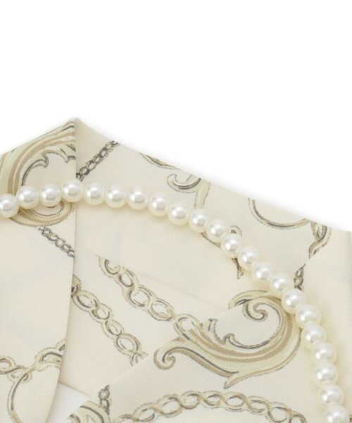 ITS'DEMO / イッツデモ バンダナ・スカーフ | 【簡単着脱／手洗い可】パール調付マグネットスカーフ | 詳細4