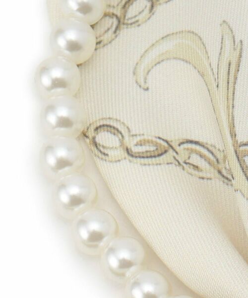 ITS'DEMO / イッツデモ バンダナ・スカーフ | 【簡単着脱／手洗い可】パール調付マグネットスカーフ | 詳細5