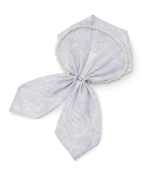 ITS'DEMO/イッツデモ 【簡単着脱/手洗い可】パール調付マグネットスカーフ ブルー(192) 00(フリーサイズ) ITS'DEMO/イッツデモ 【簡単着脱/手洗い可】パール調付マグネットスカーフ ブルー(192) 00(フリーサイズ)