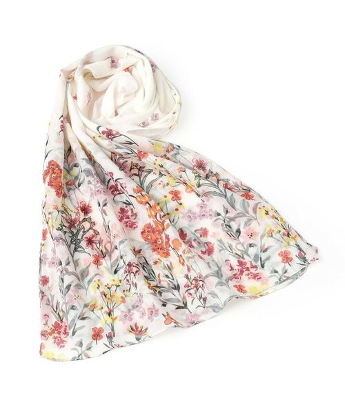 ITS'DEMO / イッツデモ マフラー・ショール・スヌード・ストール | 【洗濯可】フラワーコットンストール | 詳細1