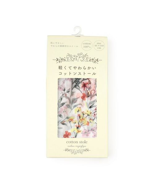 ITS'DEMO / イッツデモ マフラー・ショール・スヌード・ストール | 【洗濯可】フラワーコットンストール | 詳細4