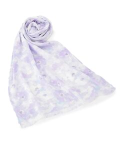 ITS'DEMO / イッツデモ マフラー・ショール・スヌード・ストール | 【UV／接触冷感／手洗い可】水彩花柄レーヨンストール