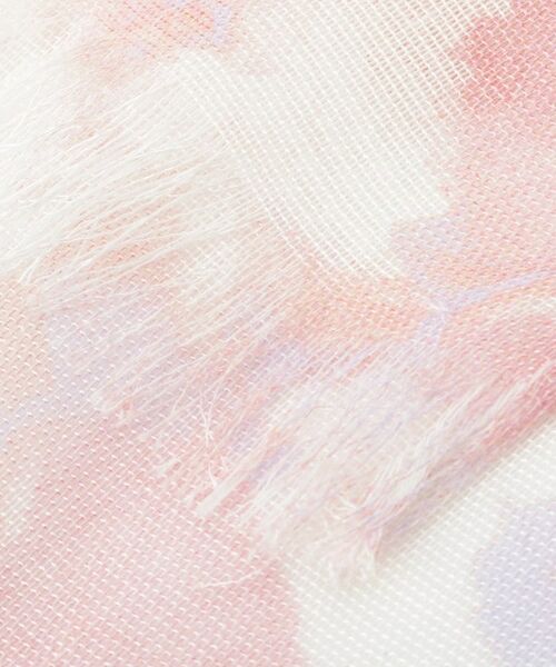 ITS'DEMO / イッツデモ マフラー・ショール・スヌード・ストール | 【UV／接触冷感／手洗い可】水彩花柄レーヨンストール | 詳細2