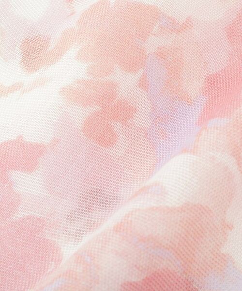 ITS'DEMO / イッツデモ マフラー・ショール・スヌード・ストール | 【UV／接触冷感／手洗い可】水彩花柄レーヨンストール | 詳細3