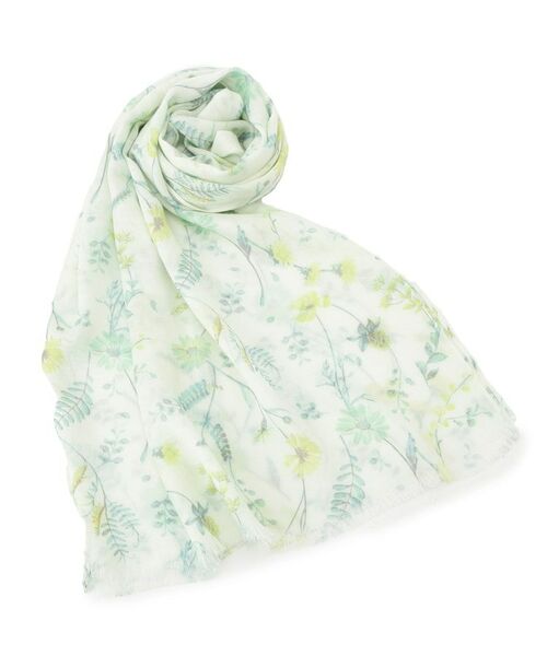 ITS'DEMO/イッツデモ 【UV／接触冷感／手洗い可】ボタニカルレーヨンストール アイボリー(104) 00(フリーサイズ)