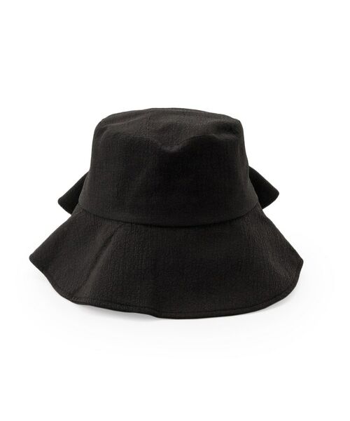 ITS'DEMO / イッツデモ ハット | 【サイズ調整可／手洗い可／UV】バックリボンスリットハット | 詳細1