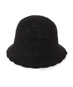 ITS'DEMO / イッツデモ ハット | 【手洗い可】麻混クロス編みハット