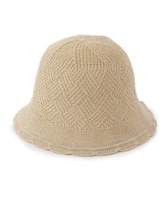 ITS'DEMO / イッツデモ ハット | 【手洗い可】麻混クロス編みハット