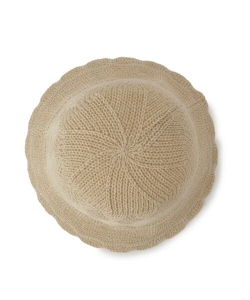 ITS'DEMO / イッツデモ ハット | 【手洗い可】麻混クロス編みハット | 詳細3