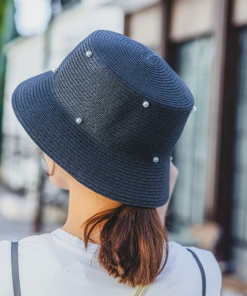 ITS'DEMO / イッツデモ ハット | 【サイズ調整可】パール調ペーパーベルハット | 詳細1