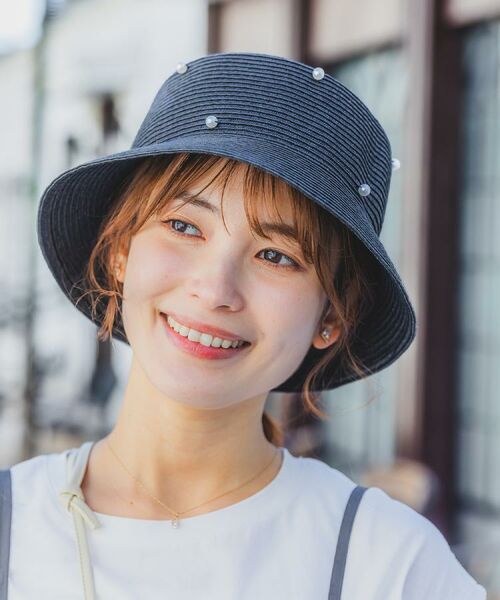 ITS'DEMO / イッツデモ ハット | 【サイズ調整可】パール調ペーパーベルハット | 詳細3