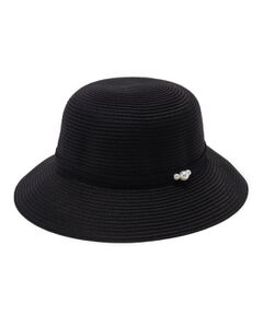 ITS'DEMO / イッツデモ ハット | 【サイズ調整可／手洗い可】パール調コシ巻きハット