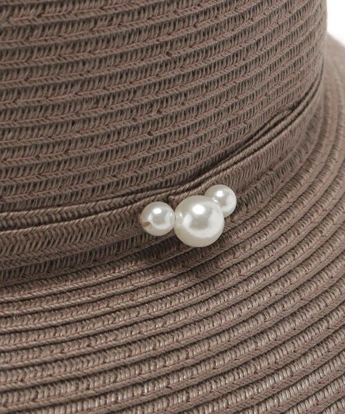 ITS'DEMO / イッツデモ ハット | 【サイズ調整可／手洗い可】パール調コシ巻きハット | 詳細7