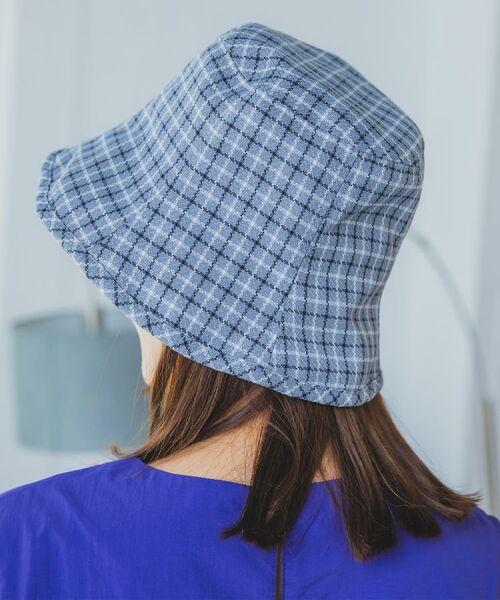 ITS'DEMO / イッツデモ ハット | 【サイズ調整可／手洗い可】サマーチェックチューリップハット | 詳細8