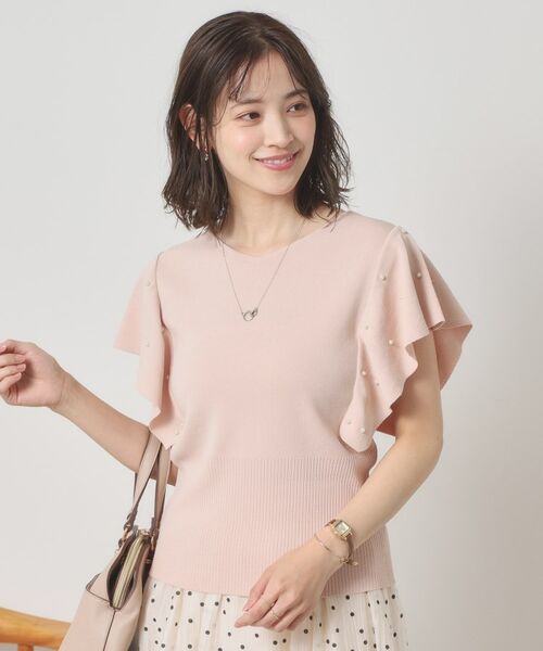 ITS'DEMO / イッツデモ ニット・セーター | 【さらりタッチ／手洗い可】パール調フレア袖ニット | 詳細11