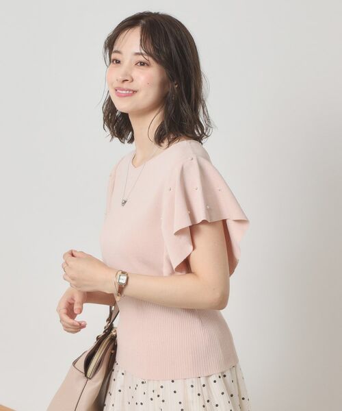 ITS'DEMO / イッツデモ ニット・セーター | 【さらりタッチ／手洗い可】パール調フレア袖ニット | 詳細12