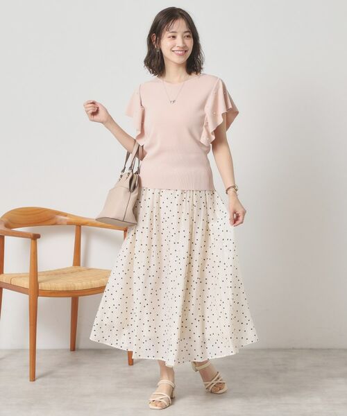 ITS'DEMO / イッツデモ ニット・セーター | 【さらりタッチ／手洗い可】パール調フレア袖ニット | 詳細13