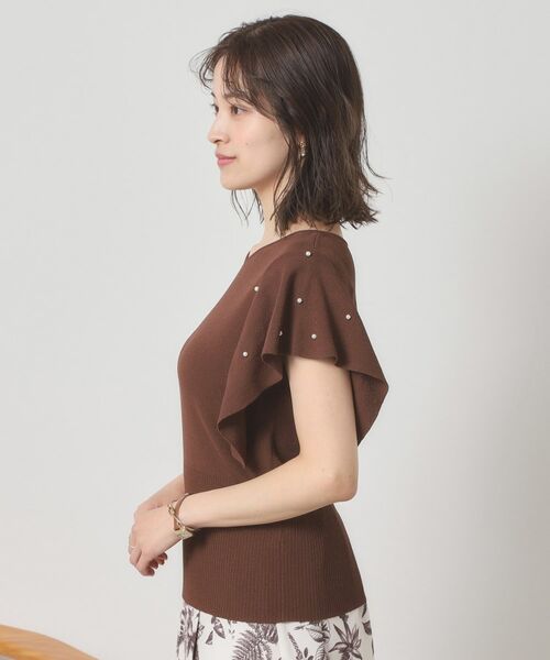 ITS'DEMO / イッツデモ ニット・セーター | 【さらりタッチ／手洗い可】パール調フレア袖ニット | 詳細20