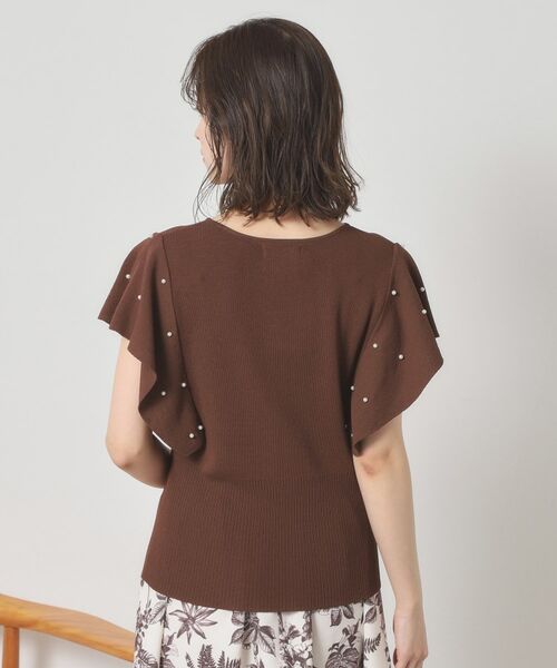 ITS'DEMO / イッツデモ ニット・セーター | 【さらりタッチ／手洗い可】パール調フレア袖ニット | 詳細21