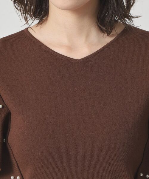 ITS'DEMO / イッツデモ ニット・セーター | 【さらりタッチ／手洗い可】パール調フレア袖ニット | 詳細22
