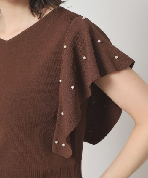 ITS'DEMO / イッツデモ ニット・セーター | 【さらりタッチ／手洗い可】パール調フレア袖ニット | 詳細23