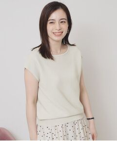 ITS'DEMO / イッツデモ ニット・セーター | 【さらりタッチ／ラメ／洗濯機OK】ラメガーターフレンチニット