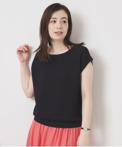 ITS'DEMO / イッツデモ ニット・セーター | 【さらりタッチ／ラメ／洗濯機OK】ラメガーターフレンチニット