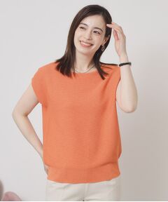 ITS'DEMO / イッツデモ ニット・セーター | 【さらりタッチ／ラメ／洗濯機OK】ラメガーターフレンチニット