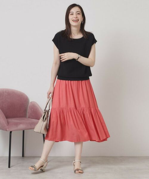 ITS'DEMO / イッツデモ ニット・セーター | 【さらりタッチ／ラメ／洗濯機OK】ラメガーターフレンチニット | 詳細11