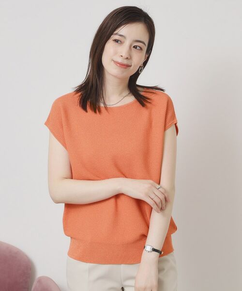 ITS'DEMO / イッツデモ ニット・セーター | 【さらりタッチ／ラメ／洗濯機OK】ラメガーターフレンチニット | 詳細13