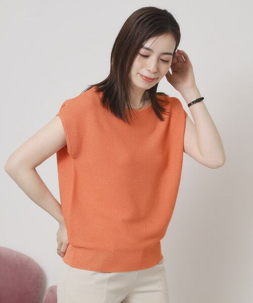 ITS'DEMO / イッツデモ ニット・セーター | 【さらりタッチ／ラメ／洗濯機OK】ラメガーターフレンチニット | 詳細14