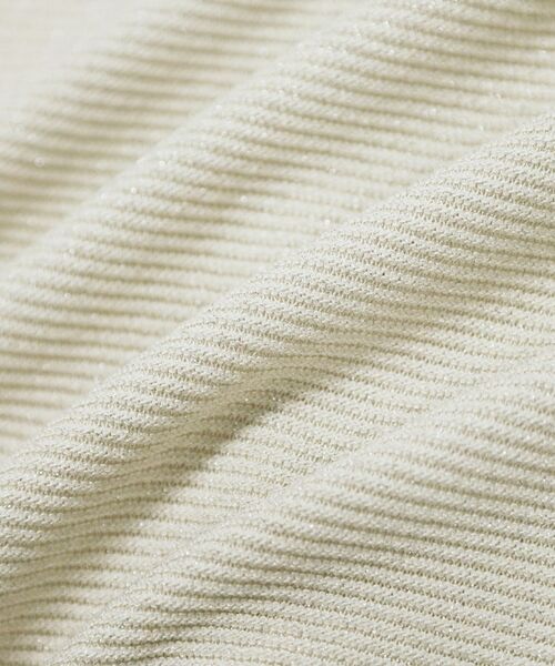 ITS'DEMO / イッツデモ ニット・セーター | 【さらりタッチ／ラメ／洗濯機OK】ラメガーターフレンチニット | 詳細8