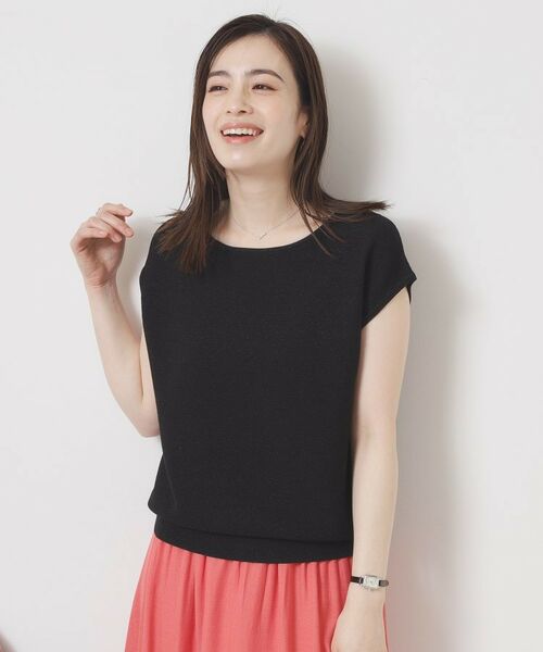 ITS'DEMO / イッツデモ ニット・セーター | 【さらりタッチ／ラメ／洗濯機OK】ラメガーターフレンチニット | 詳細9