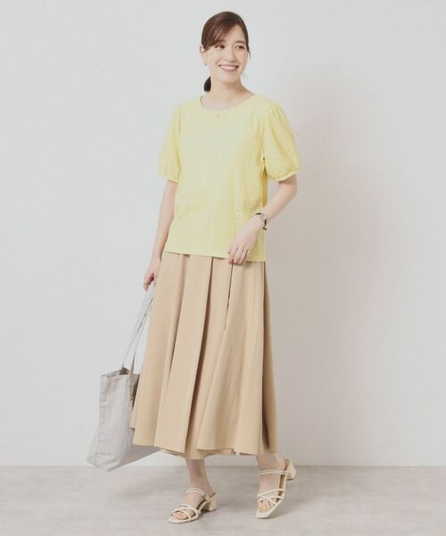 ITS'DEMO / イッツデモ カットソー | 【手洗い可】レーシーふくれジャカードプルオーバー | 詳細11