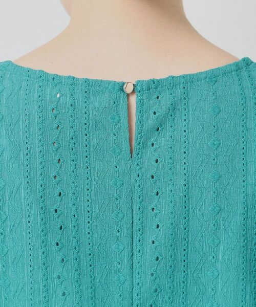 ITS'DEMO / イッツデモ カットソー | 【手洗い可】レーシーふくれジャカードプルオーバー | 詳細21