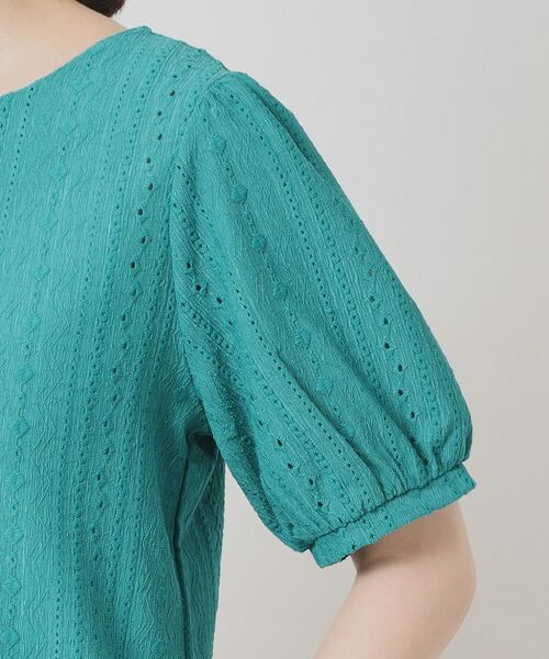 ITS'DEMO / イッツデモ カットソー | 【手洗い可】レーシーふくれジャカードプルオーバー | 詳細22