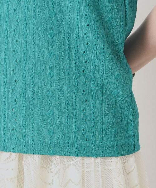 ITS'DEMO / イッツデモ カットソー | 【手洗い可】レーシーふくれジャカードプルオーバー | 詳細23