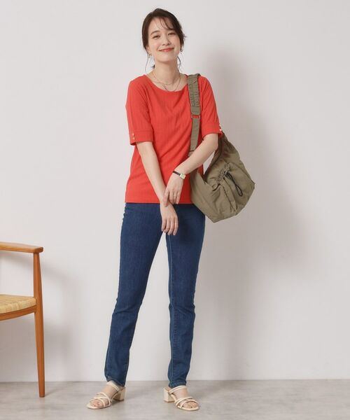 ITS'DEMO / イッツデモ カットソー | 【手洗い可】ランダムテレコ袖釦プルオーバー | 詳細11