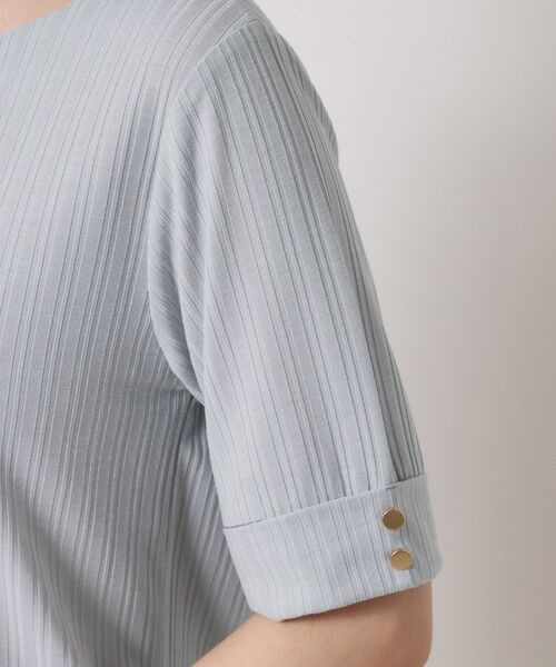 ITS'DEMO / イッツデモ カットソー | 【手洗い可】ランダムテレコ袖釦プルオーバー | 詳細21