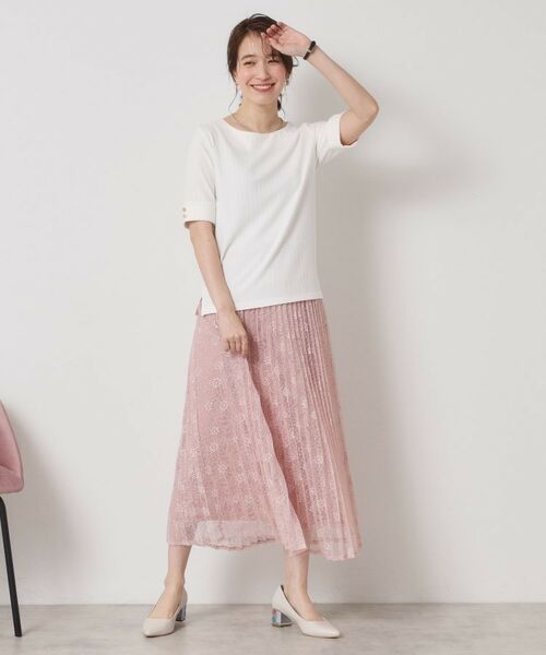 ITS'DEMO / イッツデモ カットソー | 【手洗い可】ランダムテレコ袖釦プルオーバー | 詳細3