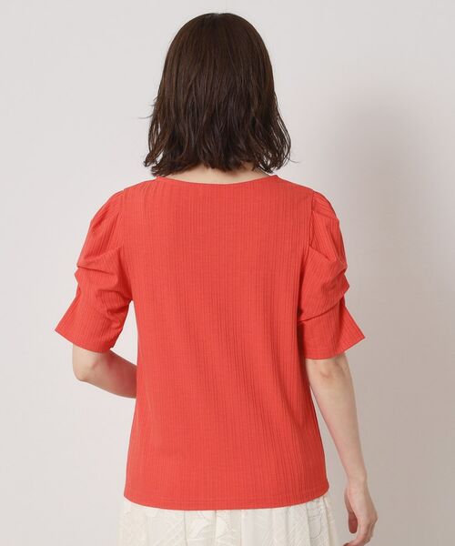 ITS'DEMO / イッツデモ カットソー | 【手洗い可】ランダムテレコ袖タックプルオーバー | 詳細19