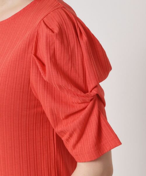 ITS'DEMO / イッツデモ カットソー | 【手洗い可】ランダムテレコ袖タックプルオーバー | 詳細21