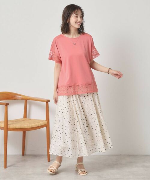 ITS'DEMO / イッツデモ カットソー | 【吸水速乾／手洗い可／洗濯後しわになりにくい】カットミラノレーストップス | 詳細17